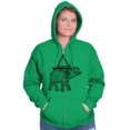 thumbnail image 4 of Spiritual Animal Elephant Triangle Zip Up Hoodie Men's Women's Brisco Brands 5X, 4 of 6