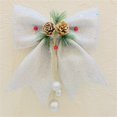 thumbnail image 2 of 2025 & CISIL Christmas Bow Decorations, Wreaths Bows, Large Christmas Tree Bow, Sequin Bow Ties, Xmas Decorative Bows Ornaments For Home Christmas Party, 9.8 X 11.8in, 2 of 4