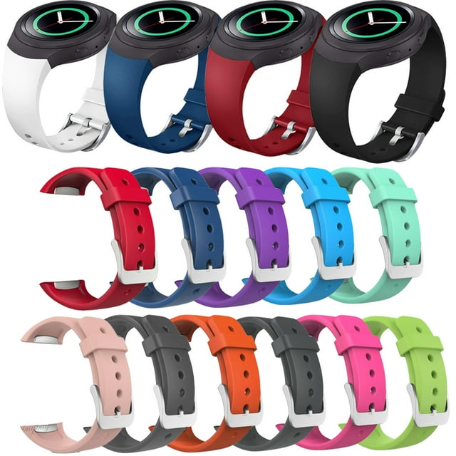 Amerteer Bands Compatible Samsung Gear S2 Watch, Amerteer Soft Silicone Replacement Sport Strap Wristbands Samsung Gear S2 Smart Watch, SM-R720/SM-R730