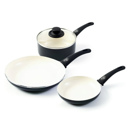 GreenLife Ceramic NonStick 4 Piece Cookware Set,