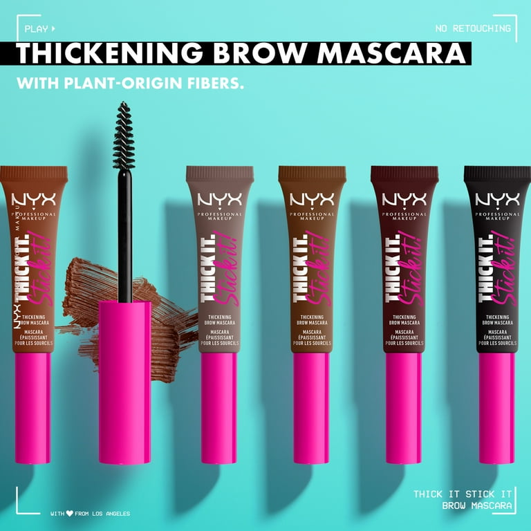 NYX Professional Makeup Thick It Stick It Brow Gel, Brunette photo 5