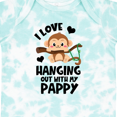 thumbnail image 4 of Inktastic Monkey I Love Hanging out with My Pappy Boys or Girls Baby Bodysuit, 4 of 5