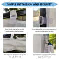 thumbnail image 4 of Joroamp 10x10 Canopy Tent Sidewalls Pop Up Canopy Outdoor Shade Canopy, Outdoor Canopies Instant Canopy Sunwall, 1 Pack Straight Leg Canopy SideWall Only, White, 4 of 7