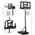 thumbnail image 6 of Garvee Portable Basketball Hoop Goal System with 28 inch Shatterproof Backboard and Wheels,Portable Basketball Hoop,5FT to 7FT Height Adjustable, 6 of 7