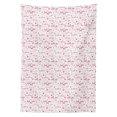 thumbnail image 3 of Ambesonne I Love You Tablecloth Rectangular Table Cover, Hearts Wedding Rings, 60"x84", Maroon Pink Blush, 3 of 4