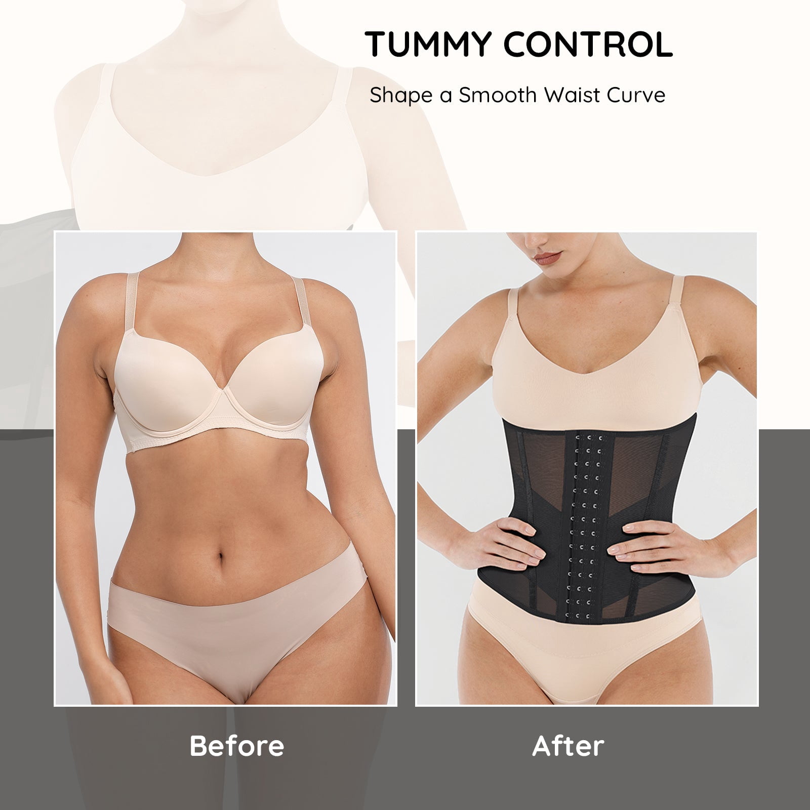 FeelinGirl Women Waist Trainer Belt High Waisted Tummy Control Shapewear