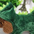 thumbnail image 4 of Ropa para perros, ropa para cachorros y mascotas, sudadera, camisa cálida, ropa de dinosaurio, abrigo cálido de lana de Coral para perros de invierno, 4 of 5