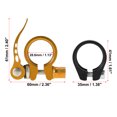 thumbnail image 3 of 1 Juego Bicicleta Asiento Poste Abrazadera RÃ¡pida LiberaciÃ³n Tubo Clip 28.6mm Dorado Tono Unique Bargains Abrazadera Poste SillÃ­n Bicicleta, 3 of 6