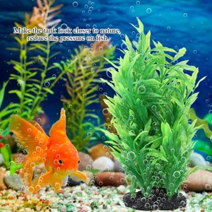 Décoration de réservoir de poisson, réservoir de poissons Herbe d'eau Herbe de poisson Décoration de paysage Simulation Herbe à eau, pour réservoir de pêche Aquarium
