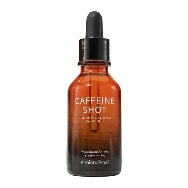 Sérum shaishaishai Caffeine Shot para tonificar imperfecciones, 30 ml, 10% de niacinamida y 5% de cafeína