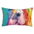 thumbnail image 1 of Balery Watercolor White Horse Funda de Cojín Estampada, Regalos para Mujeres, Regalos de Amor para Ella, Regalos para Novia o Esposa, Funda de Almohada-16"x24", 1 of 6