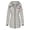 Gray2, variant on Hyknon Winter Coats for Women 2025 Fashion Solid Color Mid Length Warm Hooded Down Jacket Casual Slim Fitting Full Zipper Long Sleeve Puffer Jacket with Pockets