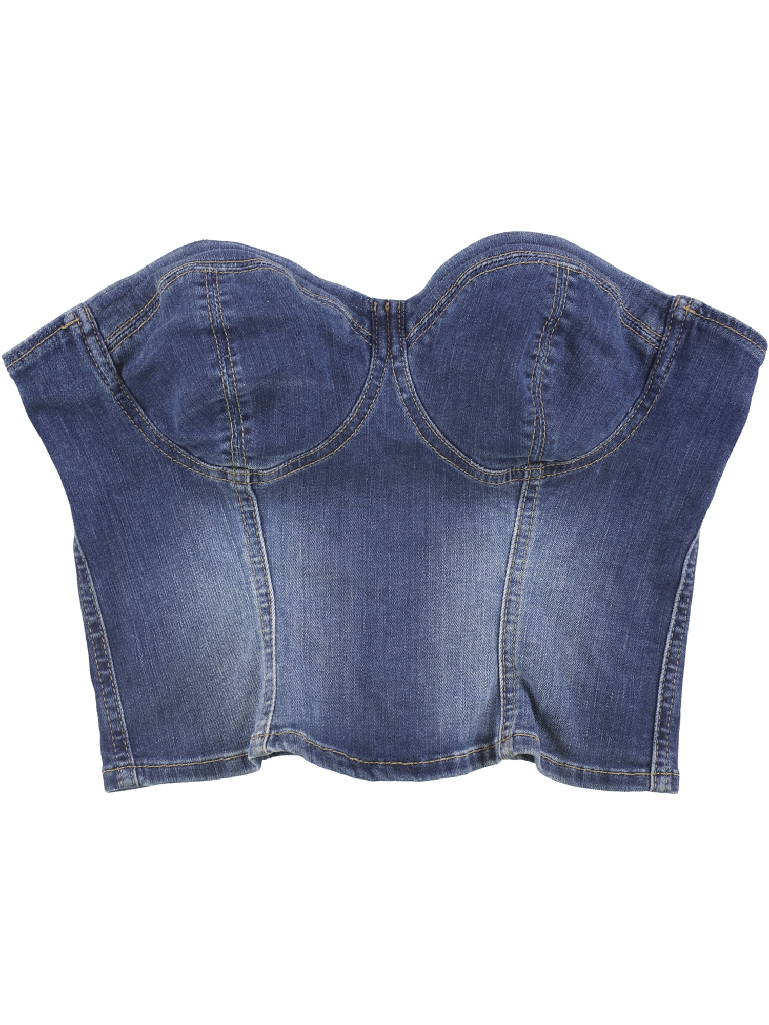 guess denim corset top