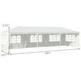 thumbnail image 3 of Topbuy 10' x 30' Outdoor White Wedding Party Event Tent with 5 Removable Side Walls, 3 of 6