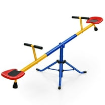 Gymax Kids Seesaw Swivel Teeter Totter Playground Equipment 360° Rotation