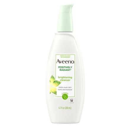 Aveeno Positively Radiant Brightening Facial Cleanser, 6.7 fl. (Best Cleanser To Use With Clarisonic For Acne)
