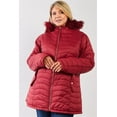 thumbnail image 4 of Plus Size Vegan Fur Double-sided Cotton Twill Parka & Puffer Jacket, 4 of 5