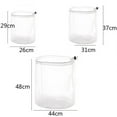 thumbnail image 3 of Youkk Drawstring Closure Mesh Laundry Bags Underwear Clothes Socks Machine Washing Bag white 45x55cm, 3 of 6