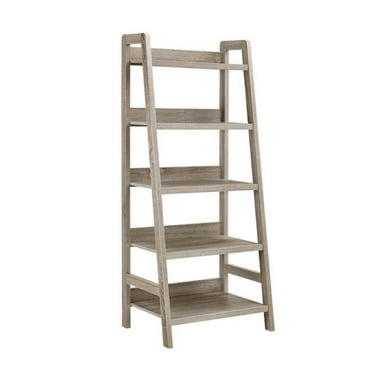 Shelf Ladder Bookcase Bundle, Ameriwood Home Lawrence 4 Shelf Ladder Bookcase Bundle White