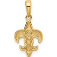 thumbnail image 3 of 10k Fleur De Lis Pendant Yellow Gold Material Sleek Exquisite Refined A classic choice for celebrating love and achievement, 3 of 4