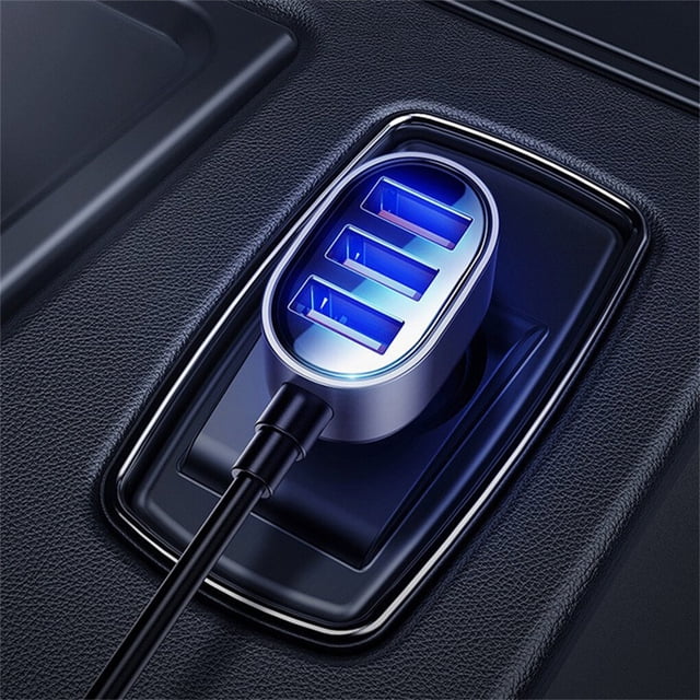 5 Port USB Car Charger Universal Tablets Electronic Device Device Splitter Multi-Port Quick Charging Adapter Extension RV Truck SUV Travel