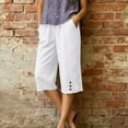 thumbnail image 5 of Luvrsol Capris for Women Wide Leg Capri Pants Buttery Soft Stretch Casual Lounge Cropped Trousers S-2XL, 5 of 9