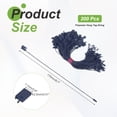 thumbnail image 2 of Uxcell 200pcs Polyester Hang Tag String (6.7") - Plastic Snap Lock Pin Loop Dark Blue, 2 of 6