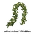 thumbnail image 1 of Style Wreath Simulation Simulation Green Green Leaves Decorative Rattan Simulation Rattan Green Leaves Decor, 1 of 6