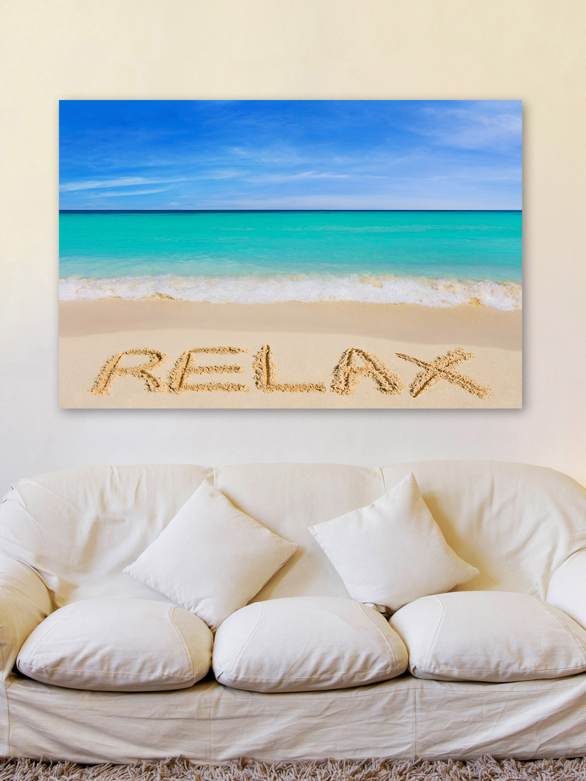 "Relax" Painting Print on Wrapped Canvas