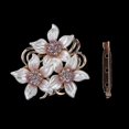 thumbnail image 1 of New Dual Purpose Alloy Simple Scarf Buckle Brooch Flower Shape Pin Women Ladies, 1 of 5