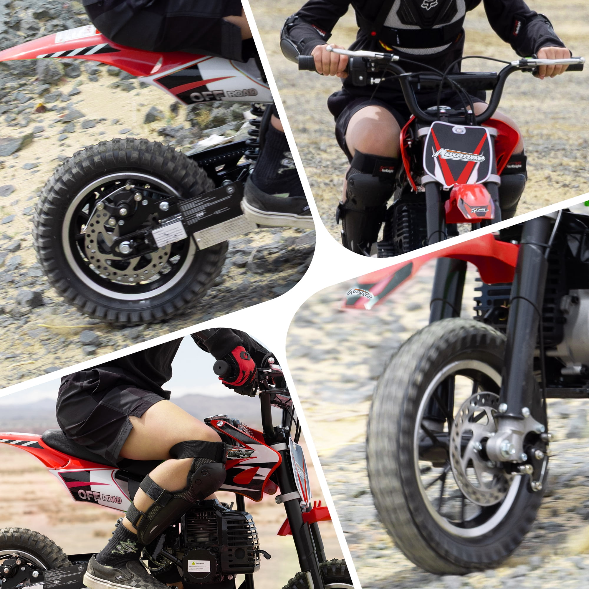 Aoemoe DB1 Gasoline 50CC Dirt Bike, RED