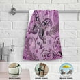 thumbnail image 5 of Dreamtimes Spring Ethnic Butterfly Purple Hand Towels 2 PCS, Kitchen Towel Ultra Soft and Highly Absorbent,Decorative Fingertip Face Towel for Bathroom Hotel, 28.3"x 14.4", 5 of 6