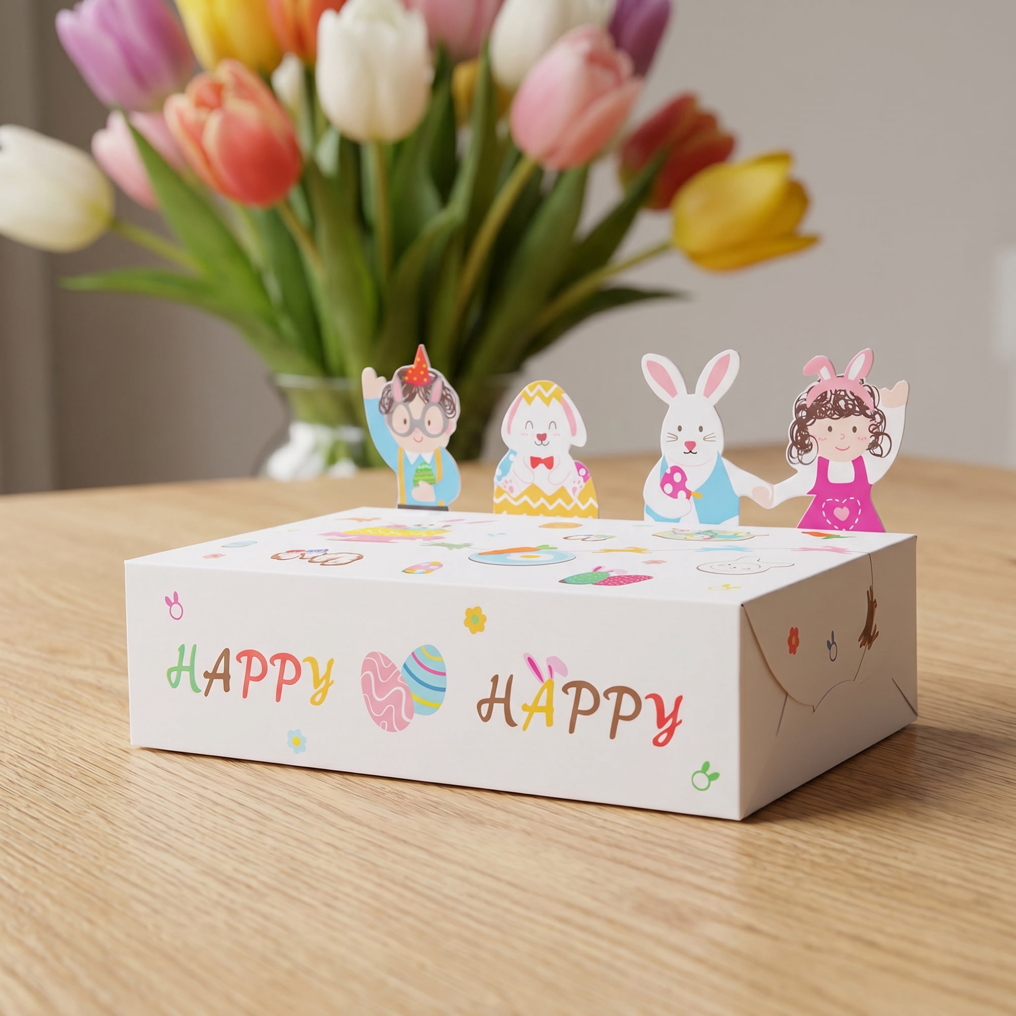 Unique Bargains Flat-Packed Folding Animal Shaped Gift Boxes 5.9" x 3.5"x 1.6"