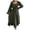 Green, variant on Women’S Casual Square Neck Long Sleeve Maxi Dress, Smocked Bodice Ruffle Trim Flowy A-Line Swing Dress With Ruffled Hem, Soft Lightweight Polyester Fabric, 1pc, Sizes S M L XL