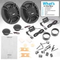 thumbnail image 7 of Pyle PL6150BK - Two-Way Component Speaker Systems - One Pair 6.5'' Two-Way Component Kit, 360 Watts w/ 4 Ohm Impedance and 1'' High-Temperature ASV Voice Coil, 7 of 7