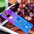 thumbnail image 7 of Clear Case for Samsung Galaxy A23 5G/4G with Ring Kickstand, Bling Gradient Quicksand Glitter Flowing Liquid Floating Case Cover for Samsung Galaxy A23 JB Purple Navy, 7 of 7