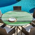 thumbnail image 6 of Green Grey Ombre Round Tablecloth 45-54 Inch Round Fitted Table Cloth with Elastic Edge, Vintage Shabby Green Abstract Art Waterproof Table Cover Protector for Outdoor Picnic Party Dining, 6 of 9