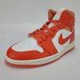 thumbnail image 2 of Ni - ke Ni - ke AIR JORDAN 1 MID Women's Sneaker Orange/White Multi Sz BQ6472-108 NEW!, 2 of 5