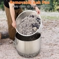 thumbnail image 7 of Towallmark Fire Pits for Garden, 35.4 Inch Smokeless Fire Pit, 304 Stainless Steel Wood Burning Fireplaces with Removable Ash Pan & Stand, Portable Safe Burning Firepit, 7 of 7