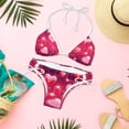 thumbnail image 6 of Valentine's Day Love ECG Detachable Sponge Adjustable Strap Bikini Set - Two-Pack for Versatile Swim Suit Looks, 6 of 6