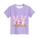 thumbnail image 5 of Blusas y camisas de manga corta con cuello redondo Camiseta estampada de manga corta de Pascua para niños Cuello redondo Manga corta Casual Versátil Para niñas Niños Top de poliéster, 5 of 5