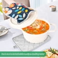 thumbnail image 3 of Yayeee Pot Holders Kitchen Heat Resistant with Pocket 7"x9.8" Cotton Oven Cooking Hot Pads, Simple Floral, 3 of 7