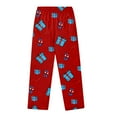 thumbnail image 4 of Deep Red Spider Superhero Web Comic Lounge Trousers Lounge Pajama Sleep Pant for Wpmen M, 4 of 7