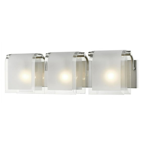 3 Light Bath Vanity In Fusion Style 23.13 Inches Wide By 7 Inches High-Brushed Nickel Finish Z-Lite 169-3V-Bn