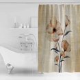 Shower Curtain Waterproof for Bathroom 72x72 Inch, Vintage Ombre Brown