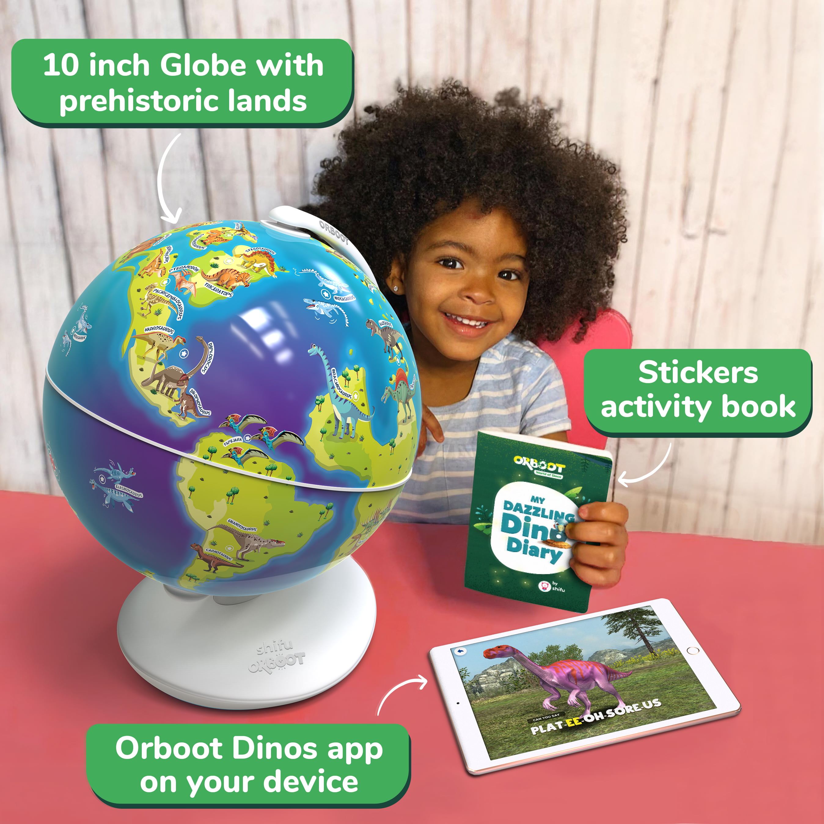 App Based Educ... Details about  / Orboot Dinos AR Globe by PlayShifu - World of Dinosaur Toys