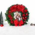 thumbnail image 3 of Couronnes de Noël Artificielles Guirlande Suspendue Porte Guirlande de Fleurs Pour Ornement de Maison de Fête Rojo 30cm Yotijar Corona de invierno, 3 of 8