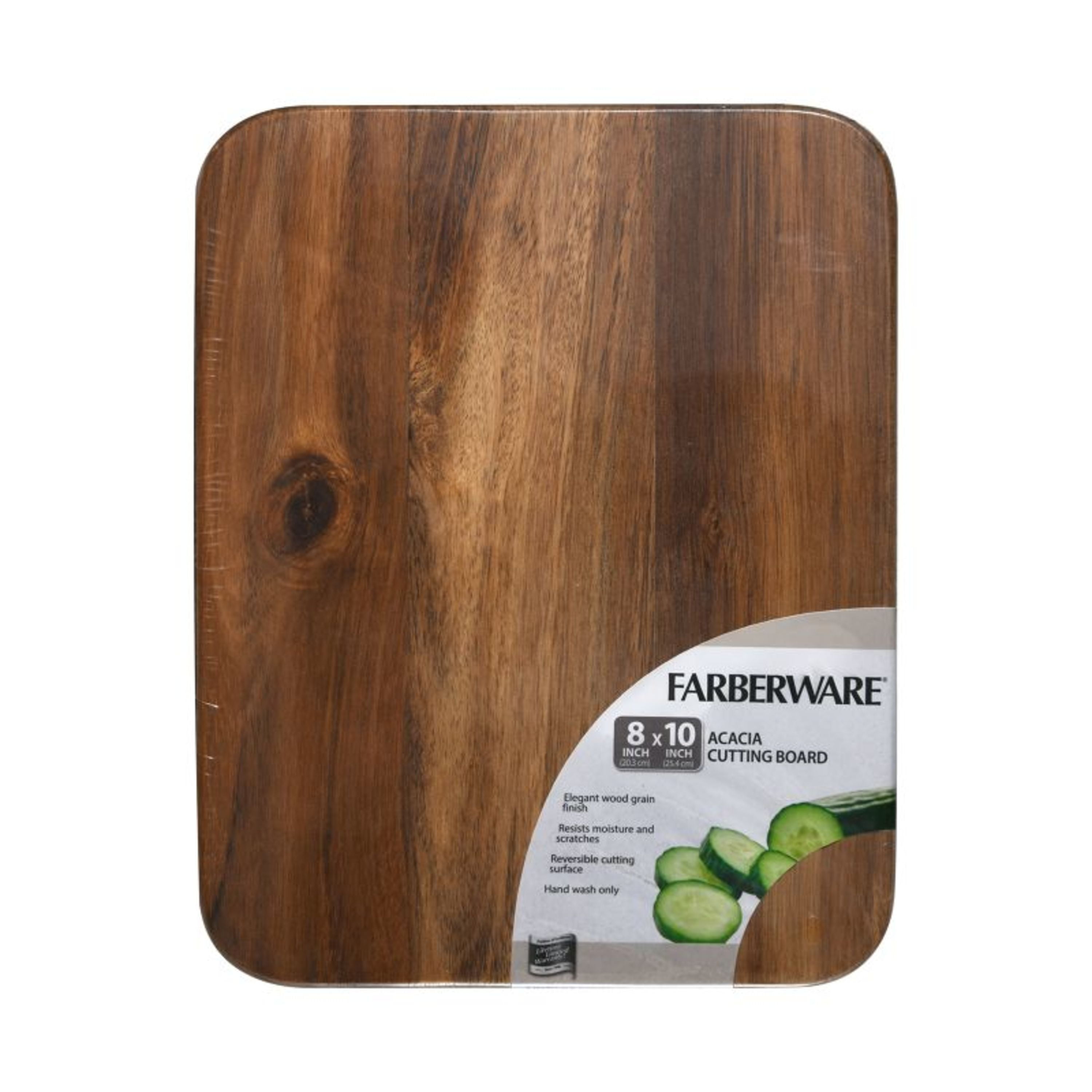 Farberware 8-inch x 10-inch Acacia Wood Cutting Board