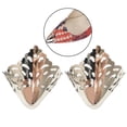thumbnail image 1 of 1 Pair Metal Toe Caps Creative Protective Heel Decoration Shoes Supplies, 1 of 9