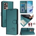 thumbnail image 2 of HTC U24 PRO Case ,Cat PU Leather Crossbody Lanyard Strap RFID Magnetic Wallet Compatible with HTC U24 PRO Cover, 2 of 5